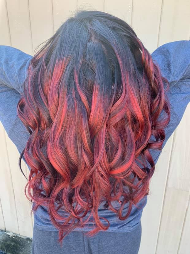 Red peekaboos